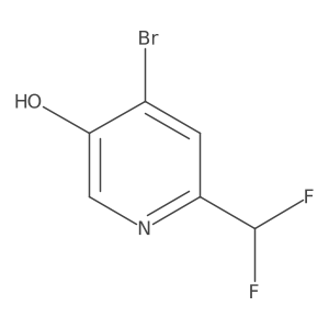 4-Bromo-6-(difluoromethyl)pyridin-3-ol Structure