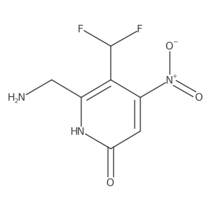 2-(Aminomethyl)-3-(difluoromethyl)-6-hydroxy-4-nitropyridine结构式