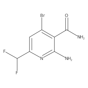 2-Amino-4-bromo-6-(difluoromethyl)nicotinamide Structure