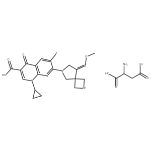 Zabofloxacin D-aspartate结构式