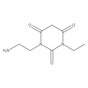 1-(2-Aminoethyl)-3-ethyl-1,3-diazinane-2,4,6-trione Structure