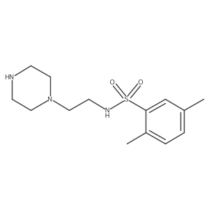 2,5-dimethyl-N-[2-(piperazin-1-yl)ethyl]benzene-1-sulfonamide Structure
