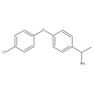 1-(4-(4-Chlorophenoxy)phenyl)ethanamine结构式