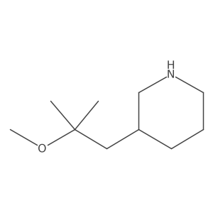 3-(2-Methoxy-2-methylpropyl)piperidine结构式