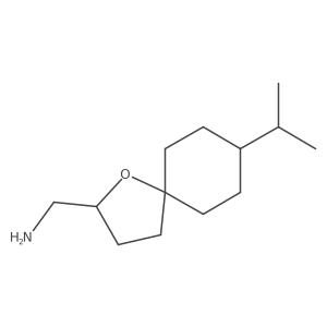 (8-Isopropyl-1-oxaspiro[4.5]decan-2-yl)methanamine结构式