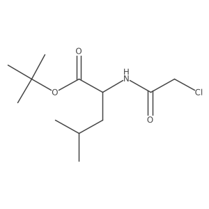 tert-butyl (2S)-2-(2-chloroacetamido)-4-methylpentanoate结构式