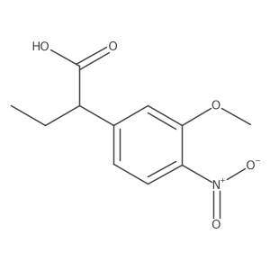 2-(3-Methoxy-4-nitrophenyl)butanoic acid结构式