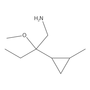 2-Methoxy-2-(2-methylcyclopropyl)butan-1-amine Structure