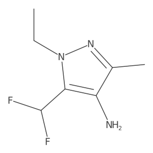5-(difluoromethyl)-1-ethyl-3-methyl-1H-pyrazol-4-amine Structure