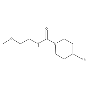 4-Amino-N-(2-methoxyethyl)-1-piperidinecarboxamide Structure