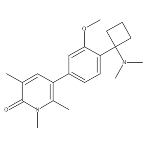 5-[4-[1-(Dimethylamino)cyclobutyl]-3-methoxyphenyl]-1,3,6-trimethyl-2(1h)-pyridinone结构式