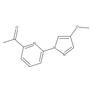 1-[6-(4-methoxy-1H-pyrazol-1-yl)pyridin-2-yl]ethan-1-one结构式