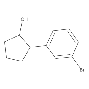 2-(3-Bromophenyl)cyclopentan-1-ol Structure