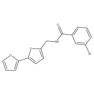 N-([2,2'-bifuran]-5-ylmethyl)-3-bromobenzamide结构式