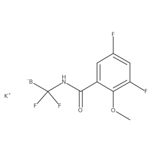 ((5-氟-2-甲氧基苯甲酰氨基)甲基)三氟硼酸钾结构式
