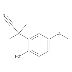2-(2-Hydroxy-5-methoxyphenyl)-2-methylpropanenitrile结构式
