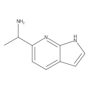 (S)-1-(1H-Pyrrolo[2,3-b]pyridin-6-yl)ethan-1-amine结构式