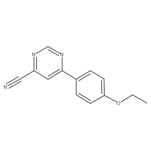 6-(4-Ethoxyphenyl)pyrimidine-4-carbonitrile Structure