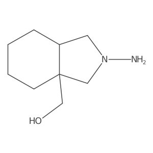 (2-aminooctahydro-3aH-isoindol-3a-yl)methanol结构式