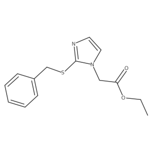 Ethyl 2-(2-benzylsulfanylimidazol-1-yl)acetate结构式