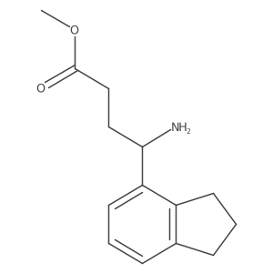 methyl 4-amino-4-(2,3-dihydro-1H-inden-4-yl)butanoate结构式