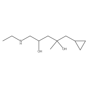 1-Cyclopropyl-5-(ethylamino)-2-methylpentane-2,4-diol Structure