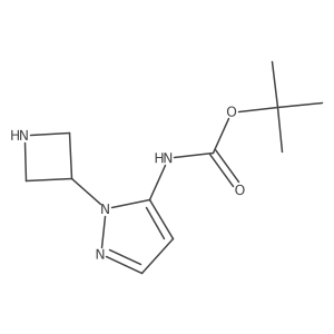tert-butyl N-[1-(azetidin-3-yl)-1H-pyrazol-5-yl]carbamate Structure