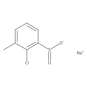 Sodium 2-chloro-3-methylbenzene-1-sulfinate结构式