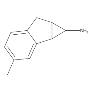 3-methyl-1H,1aH,6H,6aH-cyclopropa[a]inden-1-amine结构式