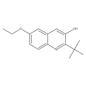 2-Tert-butyl-6-ethoxyquinolin-3-ol结构式