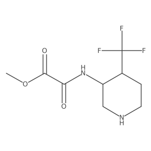 Methyl {[4-(trifluoromethyl)piperidin-3-yl]carbamoyl}formate Structure