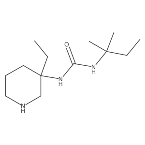 1-(3-Ethylpiperidin-3-yl)-3-(2-methylbutan-2-yl)urea Structure