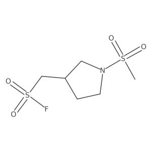 (1-Methanesulfonylpyrrolidin-3-yl)methanesulfonylfluoride Structure