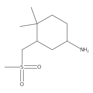 3-(Methanesulfonylmethyl)-4,4-dimethylcyclohexan-1-amine Structure