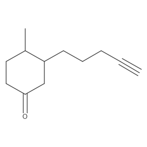 4-Methyl-3-(pent-4-yn-1-yl)cyclohexan-1-one Structure
