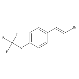 1-(2-Bromoethenyl)-4-[(trifluoromethyl)sulfanyl]benzene Structure