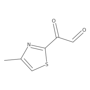 2-(4-Methyl-1,3-thiazol-2-yl)-2-oxoacetaldehyde结构式