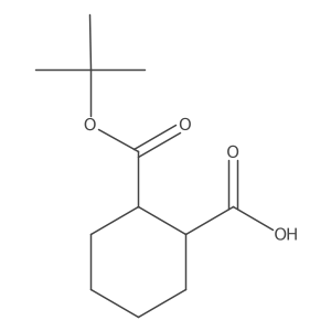 (1S,2S)-2-(tert-Butoxycarbonyl)cyclohexanecarboxylic acid Structure