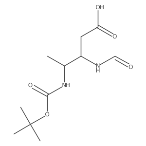 4-{[(Tert-butoxy)carbonyl]amino}-3-formamidopentanoic acid结构式