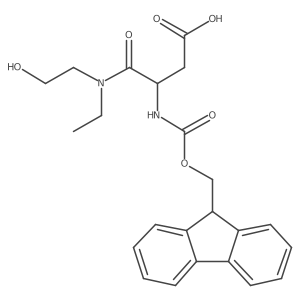3-[ethyl(2-hydroxyethyl)carbamoyl]-3-({[(9H-fluoren-9-yl)methoxy]carbonyl}amino)propanoic acid结构式