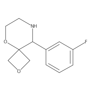 9-(3-Fluorophenyl)-2,5-dioxa-8-azaspiro[3.5]nonane结构式