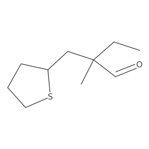 2-Methyl-2-[(thiolan-2-yl)methyl]butanal Structure