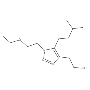 2-[1-(2-ethoxyethyl)-5-(3-methylbutyl)-1H-1,2,3-triazol-4-yl]ethan-1-amine Structure