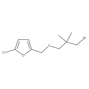2-{[(3-Bromo-2,2-dimethylpropyl)sulfanyl]methyl}-5-chlorofuran结构式