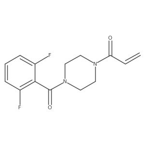 1-[4-(2,6-Difluorobenzoyl)piperazin-1-yl]prop-2-en-1-one Structure