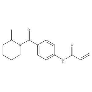 N-[4-(2-methylpiperidine-1-carbonyl)phenyl]prop-2-enamide结构式