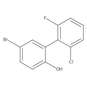 5-Bromo-2'-chloro-6'-fluoro[1,1'-biphenyl]-2-ol Structure