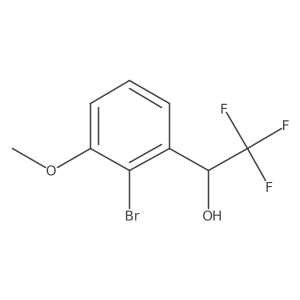 (1R)-1-(2-bromo-3-methoxyphenyl)-2,2,2-trifluoroethan-1-ol Structure
