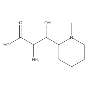 2-Amino-3-hydroxy-3-(1-methylpiperidin-2-yl)propanoic acid Structure