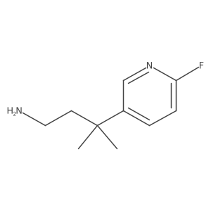 3-(6-Fluoropyridin-3-yl)-3-methylbutan-1-amine结构式